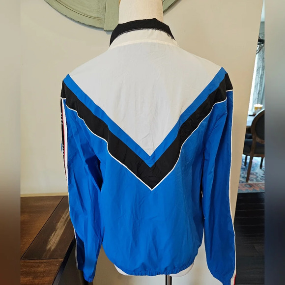Victoria's Secret PINK •Size XS• Full Zip Windbreaker w/ Sequin Design Blue - Picture 10 of 11
